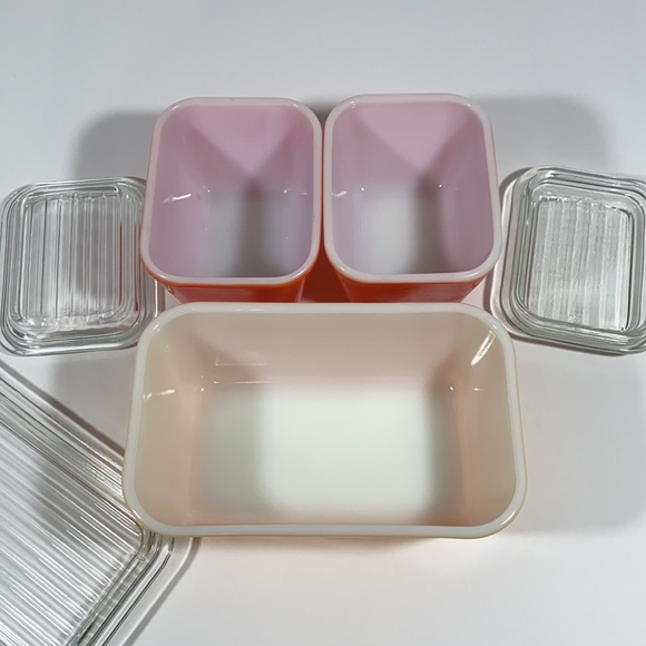 Vintage Pyrex! Refrigerator dish set of 3 - Picture 2 of 11